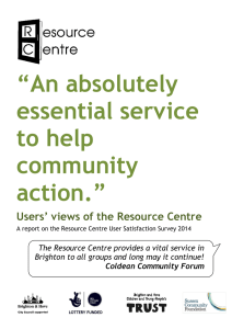 “An absolutely essential service to help community action.”