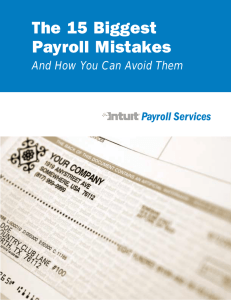The 15 Biggest Payroll Mistakes