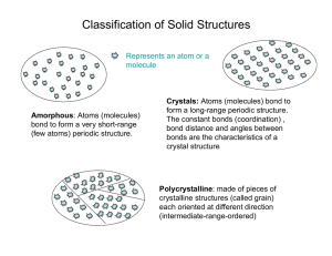 Classification of Solid Structures