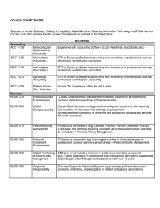 course competencies - Macomb Community College