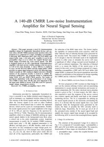A 140-dB CMRR Low-noise Instrumentation Amplifier for Neural