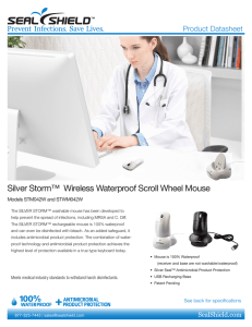Silver Storm™ Wireless Waterproof Scroll Wheel Mouse