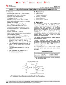 ISO7821LLS High-Performance, 8000