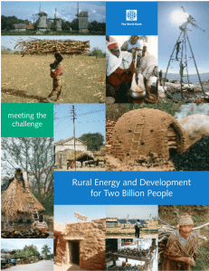 Rural Energy and Development for Two Billion People