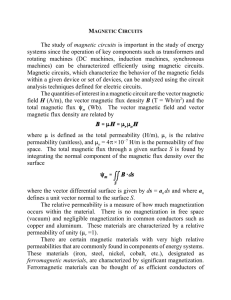 The study of magnetic circuits is important in the study of energy