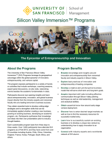 Silicon Valley Immersion™ Programs