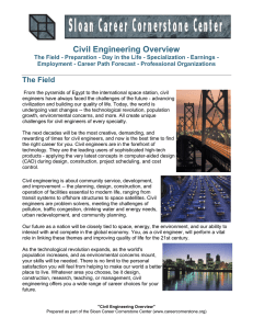 Civil Engineering Overview - Career Cornerstone Center