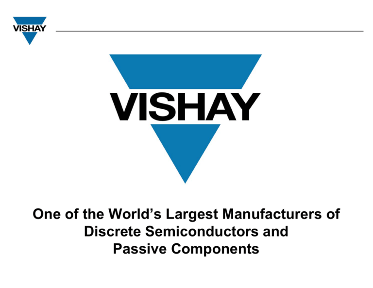 Discrete Semiconductors - Corporate-ir