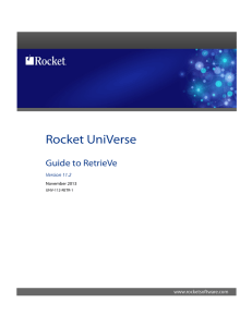 Guide to RetrieVe - Rocket Documentation