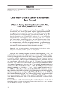 Dual-Main-Drain Suction-Entrapment Test Report