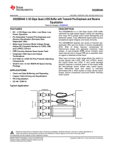 Transmit Pre-Emphasis and Receive Equalization