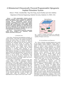 A Miniaturized Ultrasonically Powered Programmable Optogenetic