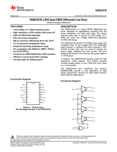 DS90C031B LVDS Quad CMOS Differential Line Driver (Rev. B)