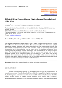 Effect of Silver Composition on Electrochemical Degradation of AlZn
