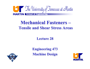Mechanical Fasteners - L Hansen Engineering