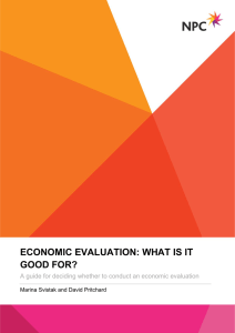 economic evaluation: what is it good for?