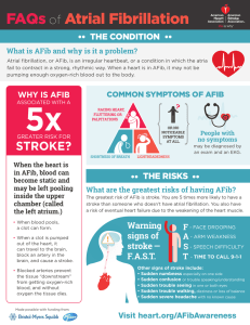 FAQs of Atrial Fibrillation - American Heart Association