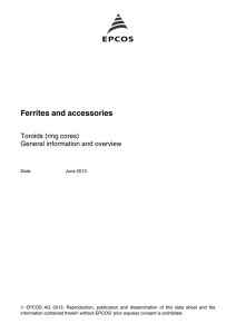 Ferrites and accessories - Toroids (ring cores)