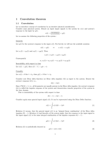 1 Convolution theorem