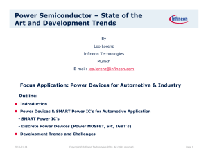 Power Semiconductor – State of the Art and Development - DRIVE-E