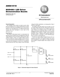 AND8197/D NUD4001 LED Driver Demonstration Boards