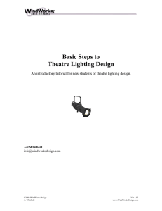 Basic Steps to Theatre Lighting Design