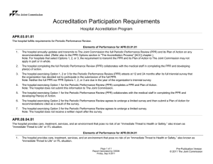 Accreditation Participation Requirements