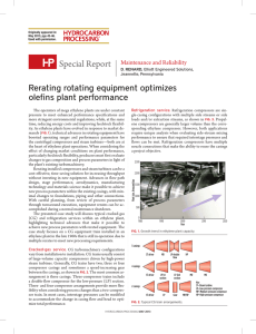 Rerating rotating equipment optimizes olefins plant