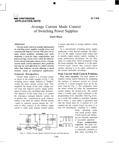 Average Current Mode Control of Switching