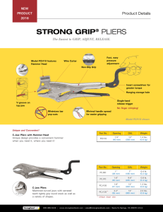 STRONG GRIP® PLIERS