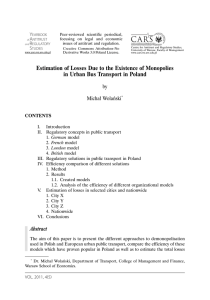 Michał Wolański, Estimation of Losses Due to the Existence