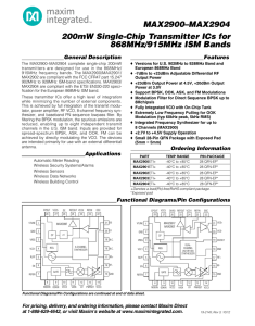 MAX2900-04 - Part Number Search