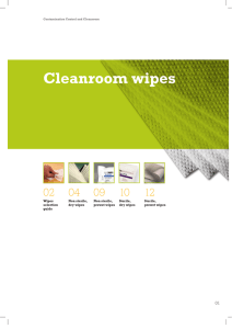 Cleanroom wipes