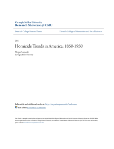 Homicide Trends in America: 1850-1950