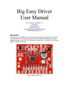 Big Easy Driver User Manual