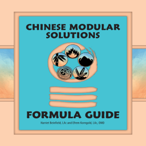 formula guide - Chinese Medicine Works