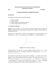 Cartesian and Polar Coordinate Systems