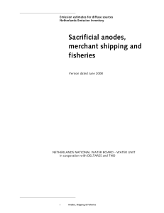 Sacrificial anodes, merchant shipping and