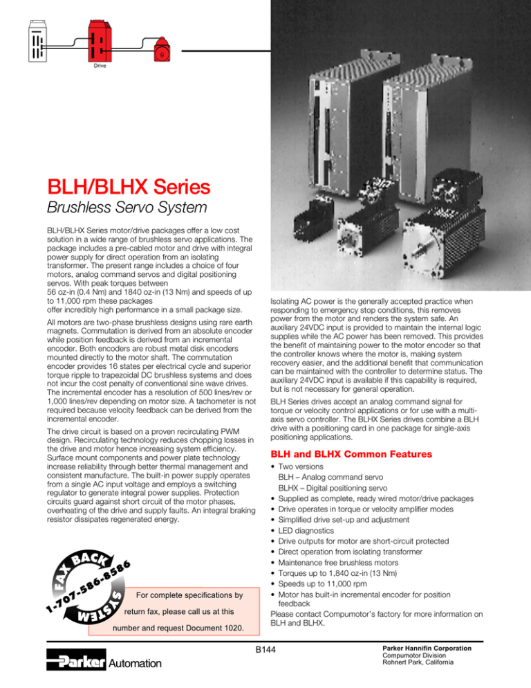 BLH/BLHX Series