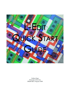 L-Edit Quick-Start Guide