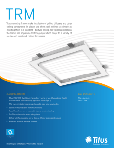 Titus mounting frames make installation of grilles, diffusers and other