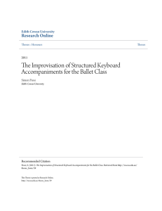 The Improvisation of Structured Keyboard Accompaniments for the