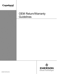 OEM Return/Warranty Guidelines