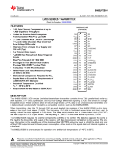 LVDS Serdes Transmitter. (Rev. J)