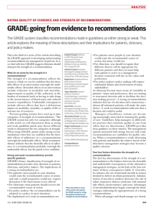 GrADE: going from evidence to recommendations