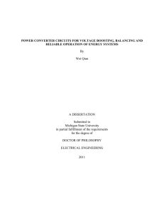 POWER CONVERTER CIRCUITS FOR VOLTAGE BOOSTING