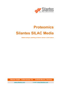 Proteomics Silantes SILAC Media