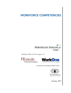 workforce competencies - Northeast Indiana Regional Partnership