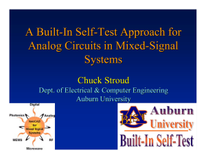 Mixed-Signal BIST - Auburn University