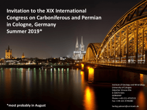 Invitation to the XIX International Congress on Carboniferous and